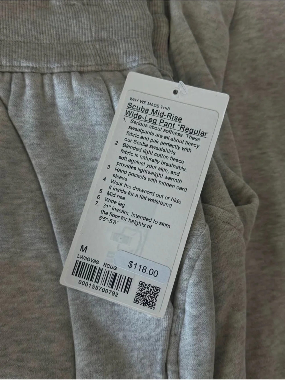 lululemon Scuba Mid-Rise Wide Leg Pant